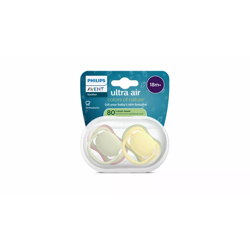 Philips Avent Ultra Air žindukas 18+ mėn., 2 vnt., neutralūs