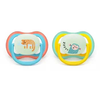 Philips Avent Ultra Air Night žindukas 18m+ Neutral, 2 vnt.