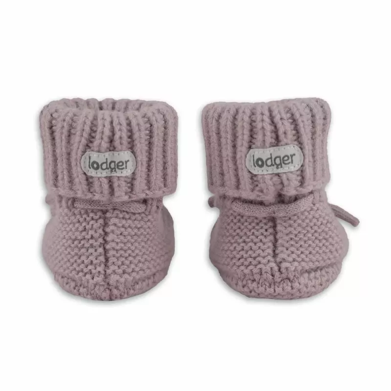 Lodger Slipper Merino Wool kūdikių šlepetės, rožinės, 0-6 mėn.