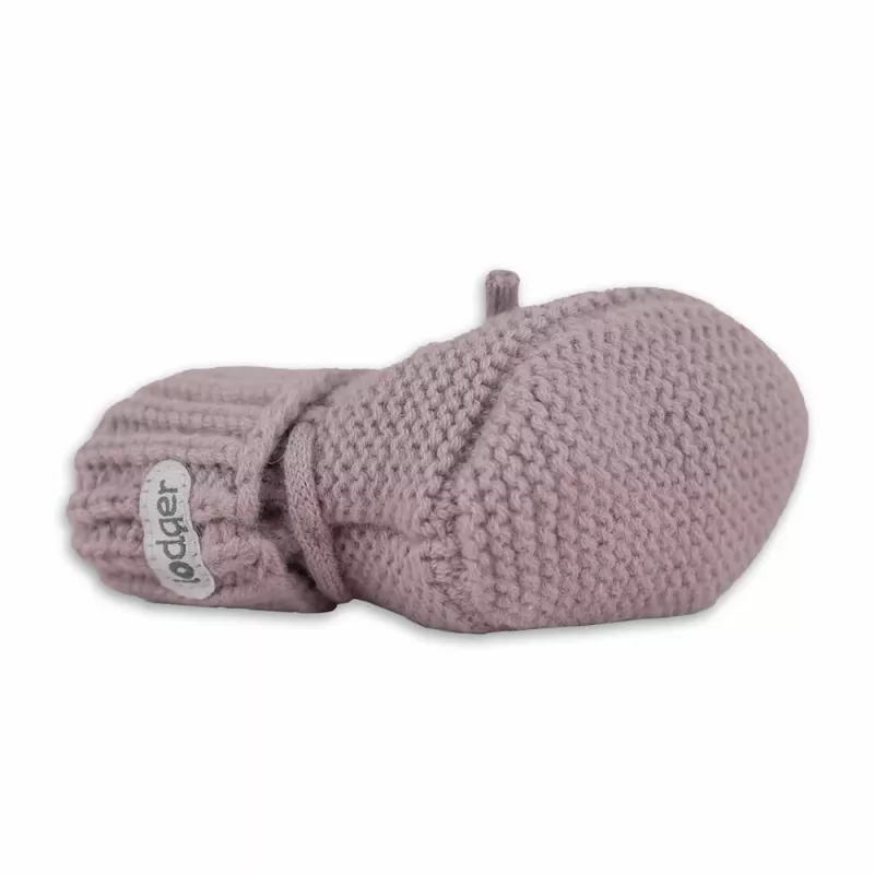 Lodger Slipper Merino Wool kūdikių šlepetės, rožinės, 0-6 mėn.
