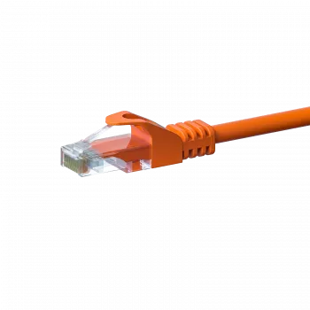 DSIT CAT5e tinklo kabelis, U/UTP, 0,50 m, oranžinis, 100% varis (DC-56-005)