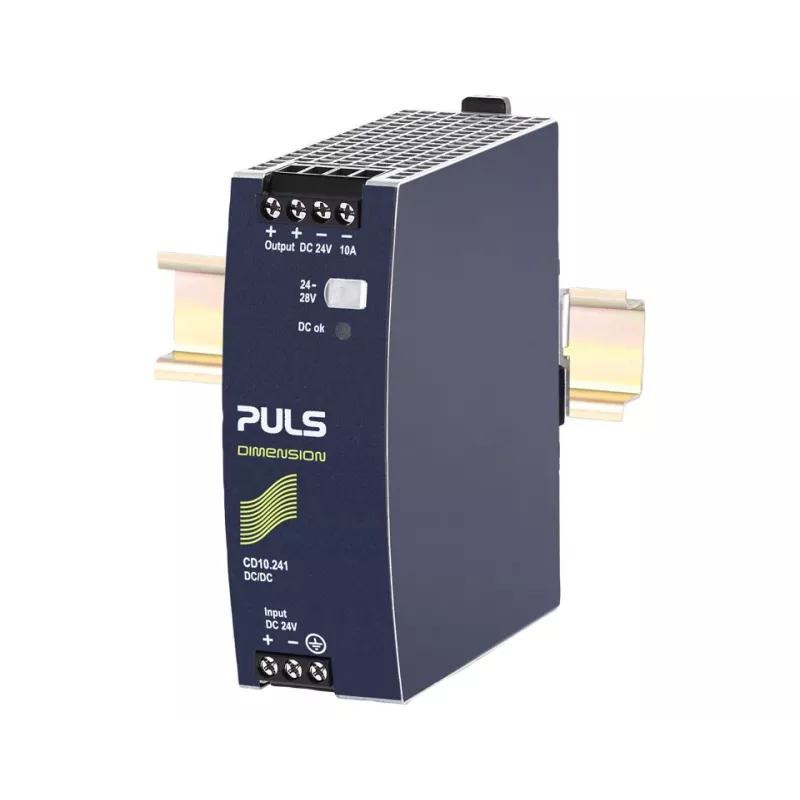 PULS CD10.241 DC/DC keitiklis 24V 10A 240W DIN bėgiui