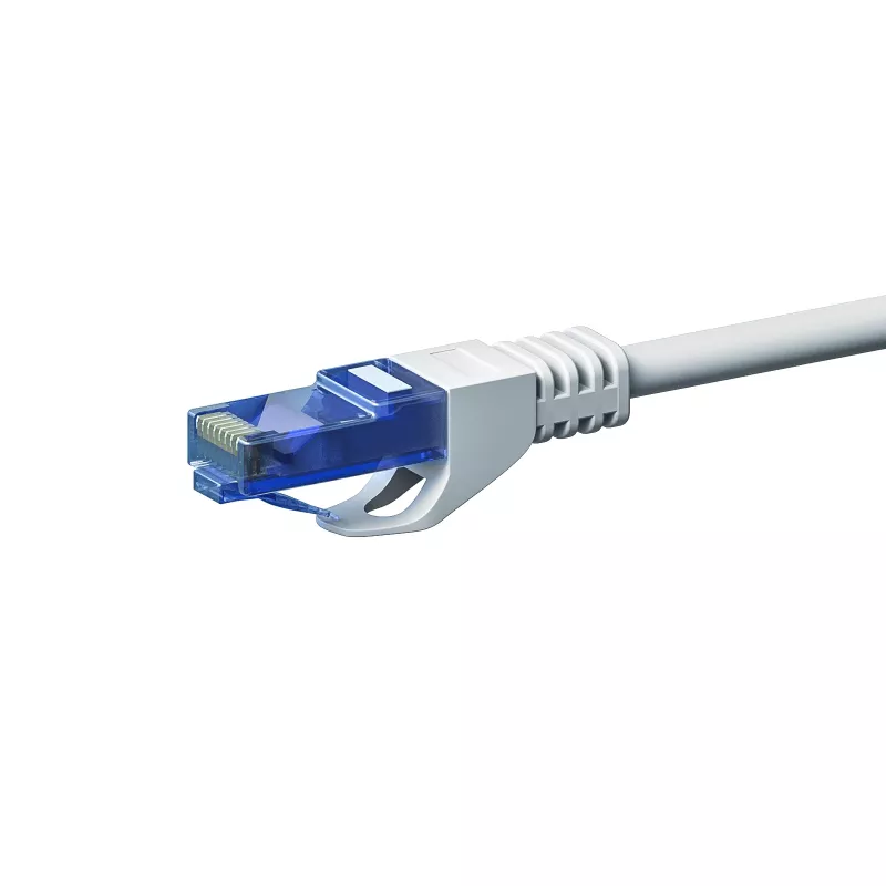 DSIT CAT6a U/UTP Ethernet tinklo kabelis, 100% varis, 1,5 m, baltas DC-U6A2-015