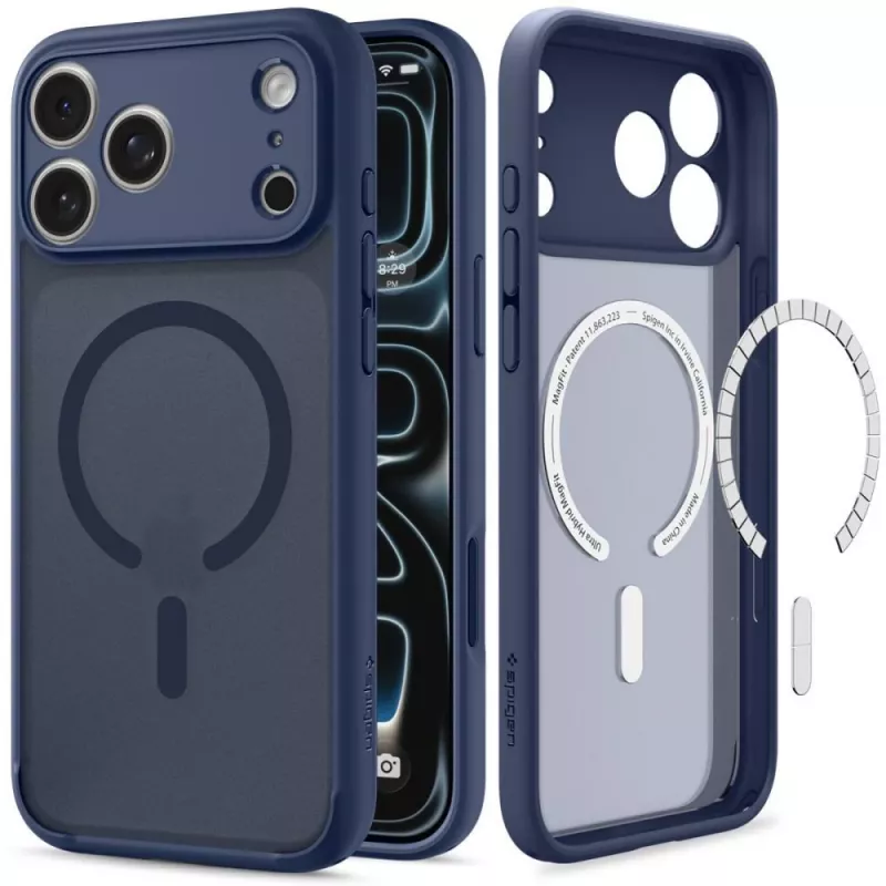 Spigen Ultra Hybrid MagSafe dėklas iPhone 17 Pro / 18 Pro - Frost Deep Blue