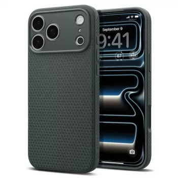 Spigen Liquid Air dėklas iPhone 18 Pro Max / 17 Pro Max - Abyss Green