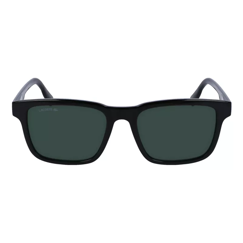 Lacoste L997S-1 stačiakampiai akiniai nuo saulės vyrams, juodi/pilki, 54mm