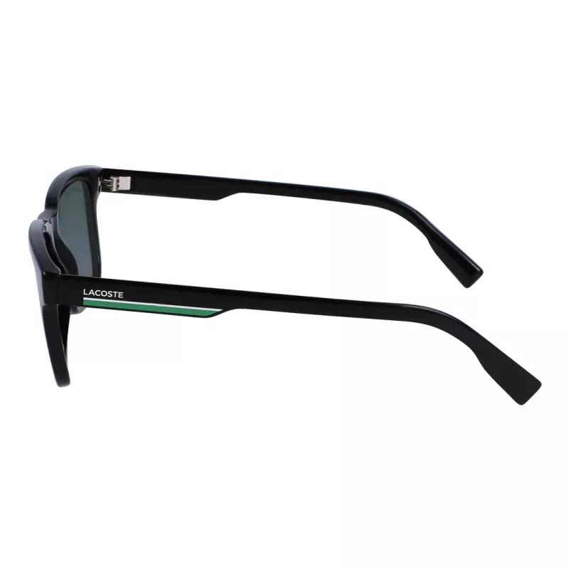 Lacoste L997S-1 stačiakampiai akiniai nuo saulės vyrams, juodi/pilki, 54mm