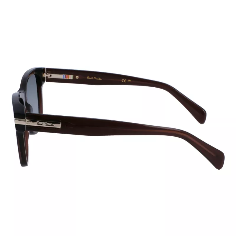 Paul Smith Unisex akiniai nuo saulės P23601SHOWIT stačiakampio formos juodas rėmelis, tamsiai pilki stiklai 55-19-145