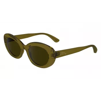 Longchamp LO756S moteriški kvadratiniai akiniai nuo saulės, Havana rėmelis, rudi gradientiniai stiklai, 50/21/140 mm LO756S5021200