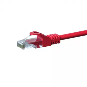 DSIT CAT 5e U/UTP tinklo kabelis, 0,25 m, raudonas, CCA, RJ45 DC-C55-002