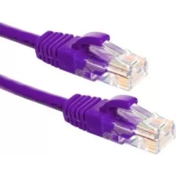 DSIT UTP CAT6a 0,25 m violetinis tinklo kabelis (patch) - 100% varis (DC-U6A8-002)