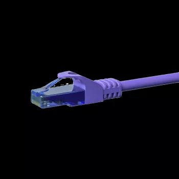 DSIT UTP CAT6a 0,25 m violetinis tinklo kabelis (patch) - 100% varis (DC-U6A8-002)