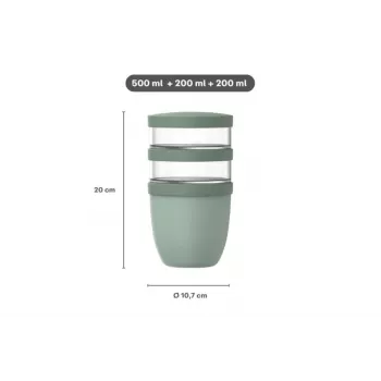 MEPAL Thermo Lunchpot Ellipse termo maisto talpa Nordic Sage 700 ml 107658094700