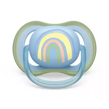 Philips Avent Ultra Air Deco raindelinės spalvos čiulptukas berniukams 0-6 mėn., 1 vnt.