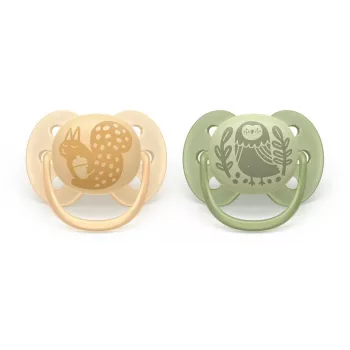 Philips Avent Ultra Soft DECO žindukas 6-18 mėn., 2 vnt., pilkas