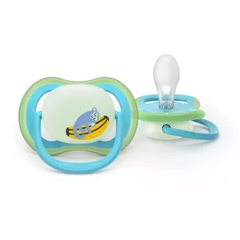 Philips Avent Ultra Air Night žindukas 6-18 mėn., 2 vnt., berniukui, šviečiantis tamsoje