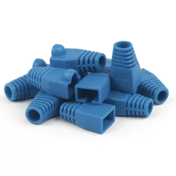 DSIT DANICOM RJ45 kabelio apsauginis gaubtelis mėlynas didelis - 10 vienetų DC-RJ45-BOOT-L-BLUE-10PCE