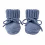 Lodger Slipper Merino Wool kūdikių šlepetės, Storm, 0-6 mėn.