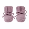 Lodger Slipper merino vilnos kūdikių šlepetės, rausvos (mauve), 0-6 mėn.