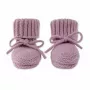 Lodger Slipper merino vilnos kūdikių šlepetės, rausvos (mauve), 0-6 mėn.