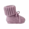 Lodger Slipper merino vilnos kūdikių šlepetės, rausvos (mauve), 0-6 mėn.