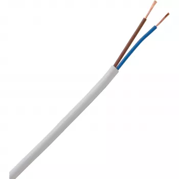 HEINRICH KOPP H03VV-F 2 x 0,75 mm² baltas lankstus PVC kabelis 10 m 151510843