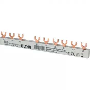 Eaton 3 fazių šakinis šynas 10mm² 6 moduliams 63A EVG3PHAS/N/6MODUL/LS 303366
