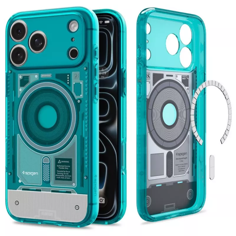 Spigen Ultra Hybrid MagSafe dėklas iPhone 17 Pro Max / 18 Pro Max - C-One Bondi Blue