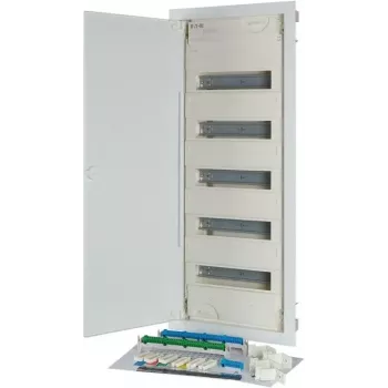 Eaton KLV-60UPP-F įleidžiama paskirstymo spinta, 5 eilių, 60 modulių vienetų, balta 302410