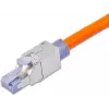 Wirewin WKS FK RJ45 KAT6A lauko sąlygomis montuojamas RJ45 kištukas, Cat6A, ekranuotas, be įrankių, cinko lydinio korpusas, auksuoti kontaktai, 22-24 AWG, 6-9 mm kabeliui