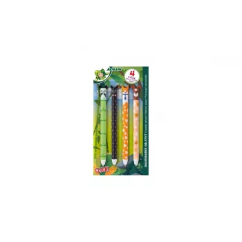 JOLLY gelinis rašiklis su gyvūnų motyvais 0,5 mm, mėlynas, 4 vnt. (7005-0005)
