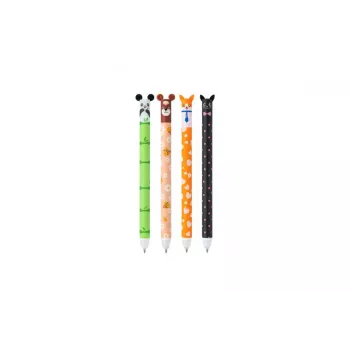JOLLY gelinis rašiklis su gyvūnų motyvais 0,5 mm, mėlynas, 4 vnt. (7005-0005)