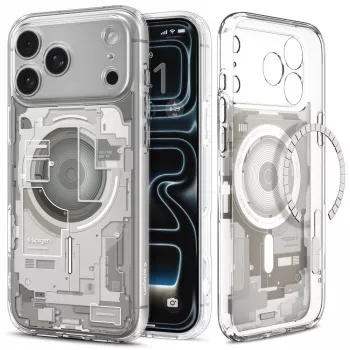 SPIGEN Ultra Hybrid MagSafe iPhone 17 Pro / 18 Pro Zero One Natural Titanium dėklas