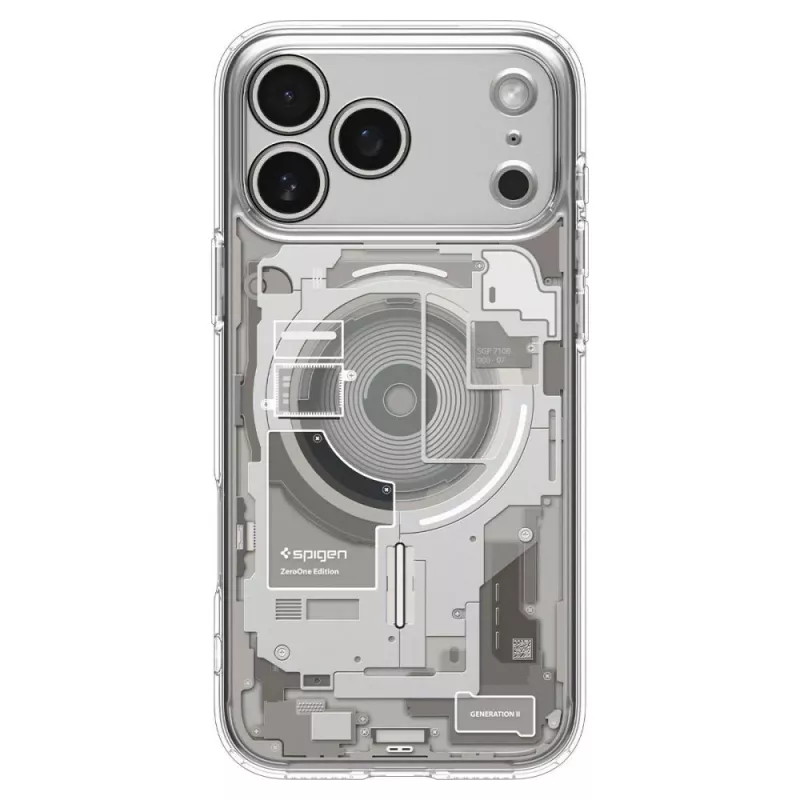 SPIGEN Ultra Hybrid MagSafe iPhone 17 Pro / 18 Pro Zero One Natural Titanium dėklas