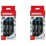 Kores ECO XP1 permanentiniai žymekliai, apvalus antgalis, 3 mm, įvairių spalvų, 4 vienetų rinkinys M20764