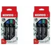 Kores ECO XP1 permanentiniai žymekliai, apvalus antgalis, 3 mm, įvairių spalvų, 4 vienetų rinkinys M20764