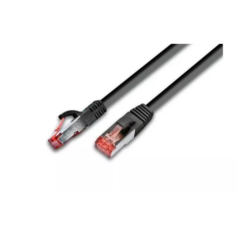 Wirewin Cat6 S/FTP PIMF tinklo kabelis, LSOH, juodas, RJ45 PKW-PIMF-KAT6 2.0 SW
