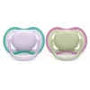 Philips Avent Ultra Air žindukas 0-6 mėn., 2 vnt., mergaitėms, rožinė/violetinė, SCF085/24