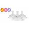 Philips Avent Natural Response silikoniniai čiulptukai buteliukams (3 vnt., Flow 3, nuo 1 mėn.)