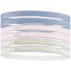Nike Swoosh Sport plaukų gumelės, 6 vnt. rinkinys – Metallic Purple, Pink, Yellow N1002008511OS