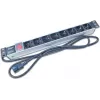 Wirewin NVL8 UPS 19 colių 1U stovo PDU su 8 Schuko lizdais, 16A, juodas