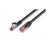 Wirewin Cat.5e F/UTP 1m tinklo kabelis, juodas (PKW-STP-K5E 1.0 SW)