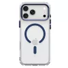 SPIGEN Ultra Hybrid Optik S MagSafe dėklas, skirtas iPhone 17 Pro Max / 18 Pro Max - skaidrus / tamsiai mėlynas