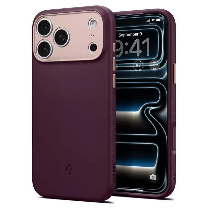 Spigen Nano Pop Mag MagSafe dėklas iPhone 18 Pro Max / 17 Pro Max - Burgundy Bean