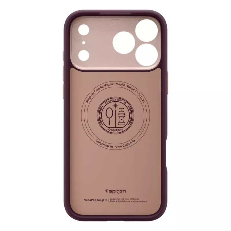 Spigen Nano Pop Mag MagSafe dėklas iPhone 18 Pro Max / 17 Pro Max - Burgundy Bean