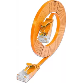 Wirewin Cat.6 Slim Ethernet tinklo kabelis, U/UTP, 0,5 m, oranžinis PKW-SLIM-KAT6 0.5 OR