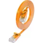 Wirewin Cat.6 Slim Ethernet tinklo kabelis, U/UTP, 0,5 m, oranžinis PKW-SLIM-KAT6 0.5 OR
