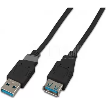 Wirewin USB 3.0 A-A MF 3.0 SW USB laidas 3 m USB 3.2 Gen 1 (3.1 Gen 1) USB A juodas