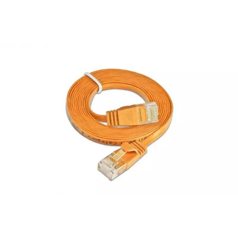 Wirewin Cat.6 Slim Ethernet tinklo kabelis U/UTP 1m Oranžinis PKW-SLIM-KAT6 1.0 OR