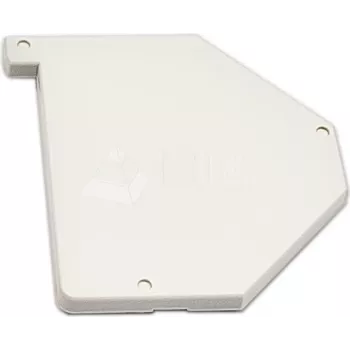 Wirewin WKS DIN Rail Cover Right - plastikinis dangtelis Keystone DIN bėgių laikikliui, šviesiai pilkas